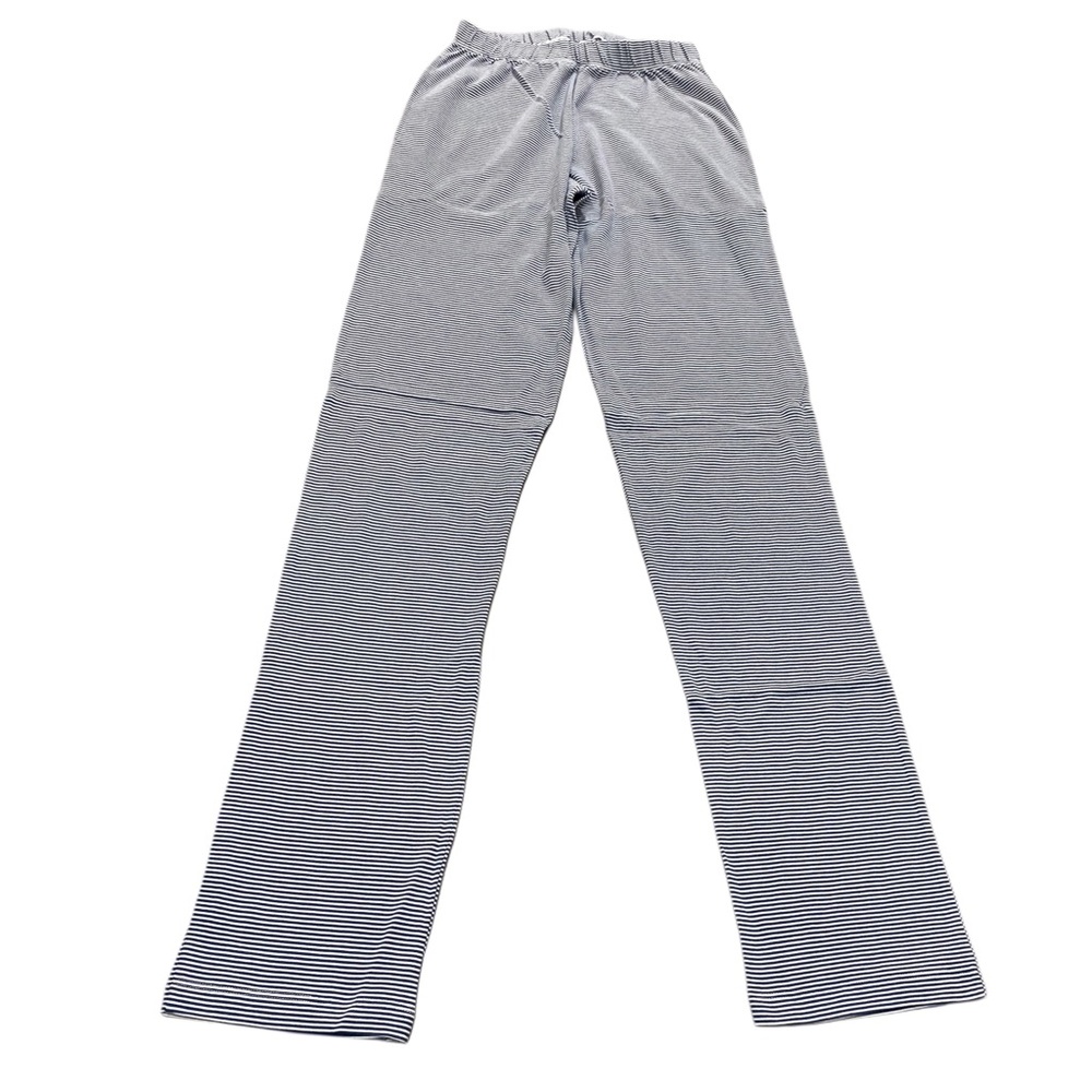 NEW LAKE Men’s Pima Pajama Pants True Navy White Striped Cotton XS Tall Z